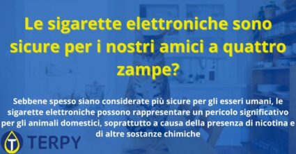 Le sigarette elettroniche sono sicure per i nostri amici a quattro zampe?